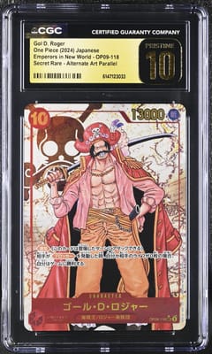 2024 One Piece Emperors in the New World (OP09) Japanese Gol D. Roger (Borderless) Alt Art #OP09-118 CGC 10  Pristine