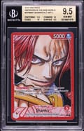 2024 One Piece Emperors in the New World Shanks ALT ART L #OP09001 BGS 9.5