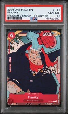 2024 One Piece English Version 1st Anniversary Set Franky #010 PSA 10