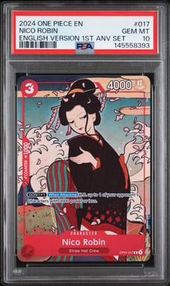 2024 One Piece English Version 1st Anniversary Set Nico Robin #017 PSA 10
