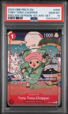 2024 One Piece English Version 1st Anniversary Set Tony Tony Chopper #006 PSA 10