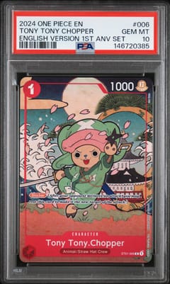 2024 One Piece English Version 1st Anniversary Set Tony Tony Chopper #006 PSA 10