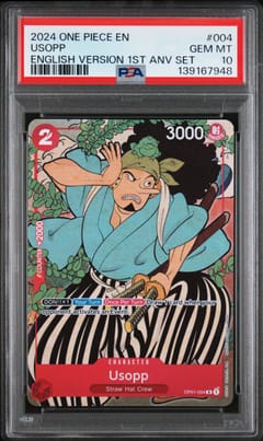 2024 One Piece English Version 1st Anniversary Set Usopp #004 PSA 10