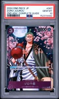 2024 One Piece Japanese Promos Zoro-Juurou One Piece Card Game 2nd Anniversary Complete Guide #067 PSA 10