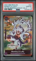 2024 One Piece Online Regionals Pack 2024 Vol.2 Monkey D. Luffy #041 PSA 10