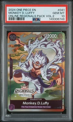 2024 One Piece Online Regionals Pack 2024 Vol.2 Monkey D. Luffy #041 PSA 10