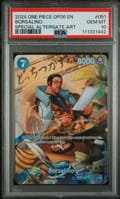 2024 One Piece Op06-Wings of the Captain Borsalino Special Alternate Art #051 PSA 10