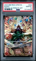 2024 One Piece Op06-Wings of the Captain Buggy Special Alternate Art #008 PSA 10