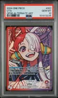 2024 One Piece Op06-Wings of the Captain Uta Alternate Art #001 PSA 10