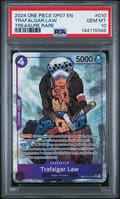 2024 One Piece Op07-500 Years in the Future Trafalgar Law Treasure Rare #010 PSA 10