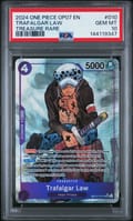 2024 One Piece Op07-500 Years in the Future Trafalgar Law Treasure Rare #010 PSA 10