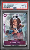 2024 One Piece Op07-500 Years in the Future Trafalgar Law Treasure Rare #010 PSA 10