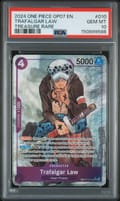 2024 One Piece Op07-500 Years in the Future Trafalgar Law Treasure Rare #010 PSA 10