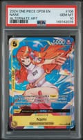2024 One Piece Op08-Two Legends Nami Alternate Art #106 PSA 10