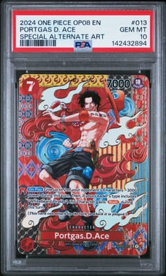 2024 One Piece Op08-Two Legends Portgas D. Ace Special Alternate Art #013 PSA 10