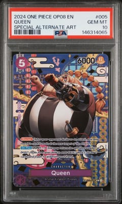 2024 One Piece Op08-Two Legends Queen Special Alternate Art #005 PSA 10