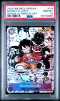 2024 One Piece Op09-Emperors In The New World Monkey D. Luffy Manga Alternate Art #119 PSA 10
