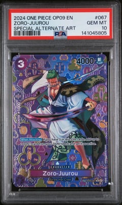 2024 One Piece Op09-Emperors in the New World Zoro-Juurou Special Alternate Art #067 PSA 10