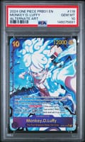 2024 One Piece Prb01-Premium Booster -One Piece Card the Best- Monkey D. Luffy Alternate Art #119 PSA 10