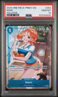 2024 One Piece Prb01-Premium Booster -One Piece Card the Best- Nami Holofoil #053 PSA 10