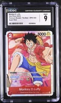 2024 One Piece Premium Booster: The Best (PRB-01) Monkey D. Luffy #OP01-024 CGC 9