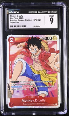 2024 One Piece Premium Booster: The Best (PRB-01) Monkey D. Luffy #OP01-024 CGC 9