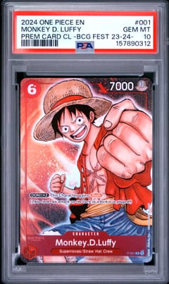 2024 One Piece Premium Card Collection -Bandai Card Games Fest 23-24 Edition- Monkey D. Luffy #001 PSA 10