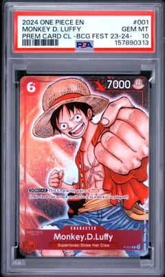2024 One Piece Premium Card Collection -Bandai Card Games Fest 23-24 Edition- Monkey D. Luffy #001 PSA 10