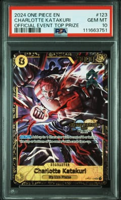 2024 One Piece Promos Charlotte Katakuri Official Event Top Prize #123 PSA 10