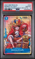 2024 One Piece Promos Monkey D. Luffy 2nd Anniversary Tournament-Participation #043 PSA 10