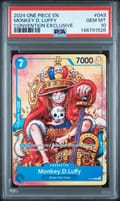 2024 One Piece Promos Monkey D. Luffy Convention Exclusive #043 PSA 10