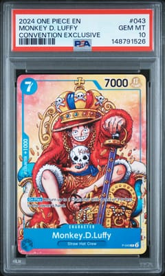 2024 One Piece Promos Monkey D. Luffy Convention Exclusive #043 PSA 10