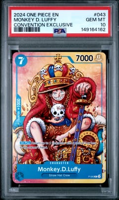 2024 One Piece Promos Monkey D. Luffy Convention Exclusive #043 PSA 10