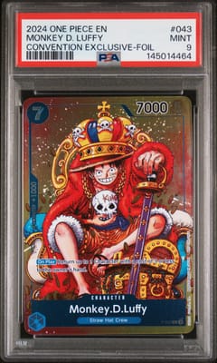 2024 One Piece Promos Monkey D. Luffy Convention Exclusive-Foil #043 PSA 9