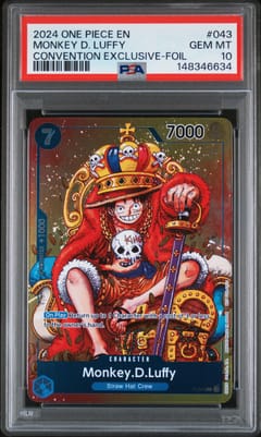 2024 One Piece Promos Monkey D. Luffy Convention Exclusive-Foil #043 PSA 10