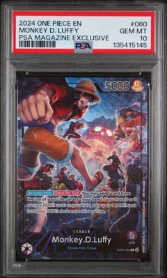2024 One Piece Promos Monkey D. Luffy Psa Magazine Exclusive #060 PSA 10