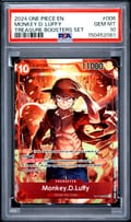 2024 One Piece Promos Monkey D. Luffy Treasure Boosters Set #006 PSA 10