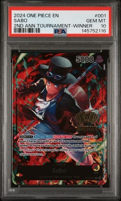 2024 One Piece Promos Sabo 2nd Ann Tournament-Winner #001 PSA 10