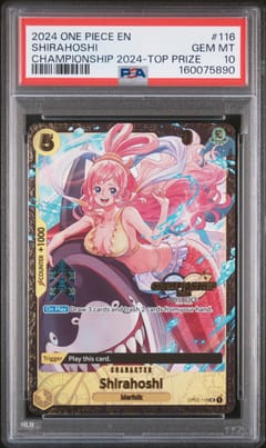 2024 One Piece Promos Shirahoshi Championship 2024-Top Prize #116 PSA 10