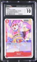 2024 One Piece Tournament Promos Bepo (Not for sale) Tournament Pack Vol.7 #P-019 CGC 10