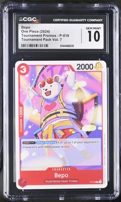 2024 One Piece Tournament Promos Bepo (Not for sale) Tournament Pack Vol.7 #P-019 CGC 10