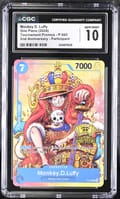 2024 One Piece Tournament Promos Monkey D. Luffy 2nd Anniversary Participant #P-043 CGC 10