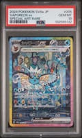 2024 Pokemon Japanese Sv8a-Terastal Fest Ex Vaporeon Ex Special Art Rare #205 PSA 10