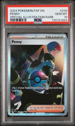 2024 Pokemon Paf En-Paldean Fates Penny Special Illustration Rare #239 PSA 10