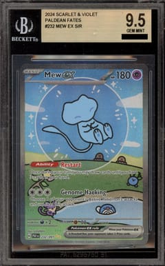 2024 Pokemon Scarlet and Violet Paldean Fates #232 Mew EX SIR