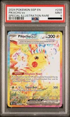 2024 Pokemon Scarlet & Violet: Surging Sparks Pikachu ex Special Illustration Rare #238 PSA 9