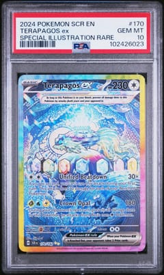 2024 Pokemon Scr En-Stellar Crown Terapagos Ex Special Illustration Rare #170 PSA 10
