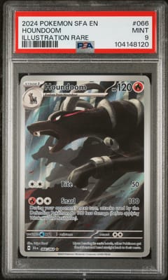 2024 Pokemon Sfa En-Shrouded Fable Houndoom Illustration Rare #066 PSA 9