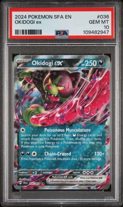 2024 Pokemon Sfa En-Shrouded Fable Okidogi Ex #036 PSA 10