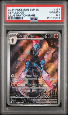 2024 Pokemon Ssp En-Surging Sparks Ceruledge Illustration Rare #197 PSA 8.5